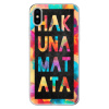 Silikonové pouzdro iSaprio - Apple iPhone X - Hakuna Matata 01 (Odolný silikonový kryt, obal, pouzdro iSaprio - Apple iPhone X - Hakuna Matata 01 - skvělá ochrana a pružnost, stylový UV potisk, lehkos