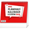 NOTIQUE Stolový kalendár Plánovací s citátmi 2026, 16,5 x 13 cm