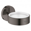 Grohe Essentials Držiak na sklo/mydlo, tvrdý grafitový lesk 40369A01