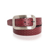 Dámsky prepletaný kožený opasok BEARIL, bordový