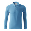 MALFINI Polokošile Pique Polo LS 221, dlouhý rukáv, pánská MAL-2211418 3XL Modrá azurově