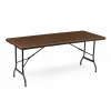Turistický stôl Modernhome 180 x 75 x 74 cm Béžová a hnedá (Záhradná banketová stravovacia tabuľka 180 cm Ratan)