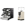 Rocket Espresso Appartamento TCA, black/black + Eureka Mignon Specialita, CR cream