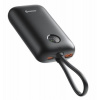 SWISSTEN POWER BANK VOLTBOX 35W 10000 mAh S INTEGROVANÝMI KABELY USB-C A LIGHTNING ČERNÁ 22013936 Swissten