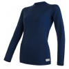 Sensor Merino Double Face dámské triko dl. rukáv Deep Blue Velikost: M