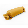 Biante Zamatový vankúš valec bonbon Velvet Prémium SVP-037 Zlatisto oranžový 15x40 cm
