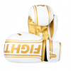 BOXERSKÉ RUKAVICE FIGHTER BASIC STRIPE GOLD Farba: Bílá, Veľkosť: 10oz