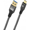 Oehlbach USB kabel USB 3.2 Gen1 USB-C ® zástrčka, USB-A zástrčka 3 m antracitová pozlacené kontakty D1C9374
