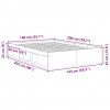 vidaXL Rám postele betónový sivý 140x200 cm - Sivá - 81130-35562