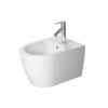 Duravit ME by Starck - Závesný bidet Compact, s prepadom, s WonderGliss, matná biela 22901532001