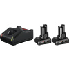 BOSCH - zahrada/dílna Bosch 2× GBA 12V 6,0 Ah + GAL 12V-40 Professional (1.600.A01.B20)