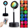 PROJEKTOR LED ZÁPAD SLNKA 16 FARIEB SUNSET NOČNÁ LAMPA USB RGB