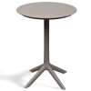 Plastový záhradný stôl Rimo Taupe fi 57 cm FERNE