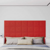 zahrada-XL Nástenné panely 12 ks vínovo-červené 30x30cm umelá koža 1,08 m² 343979