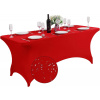 GastroKitchen Poťah na obdĺžnikové stoly - červený - 180 cm