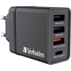 Verbatim CHR-30EU1 49700 USB nabíjačka 4 x 3x USB-A, 1x USB-C®; 49700