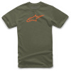 ALPINESTARS triko AGELESS TEE, ALPINESTARS (zelená/oranžová)