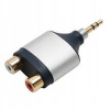 Redukcia vidlica 1xJACK3,5st-2RCA zd. KOVO AC17M