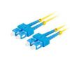 Lanberg LANBERG optický patch cord SM SC/UPC-SC/UPC duplex 5m LSZH G657A1 průměr 3mm, barva žlutá