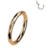 Titánový krúžok s otváraním FACETED Farba: Rosegold, Dĺžka / priemer: 8 mm