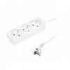 Predlžovačka 3x zásuvka 3m biely predlžovací napájací kábel