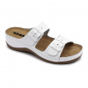 Leon 908 Dámska zdravotná celokožená obuv s prackou 36 - 23cm, biela, 4,5 cm