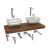 Swiss aqua technologies Koupelnová sestava SAT s deskou pod umyvadlo Dolce 120x8x50 cm dub charleston KSETDO19