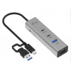 i-tec Universal Charging Metal HUB 2x USB-C + 2x USB-A Port, PD 85W - i-Tec CAHUBMETAL2A2CPD