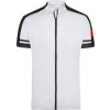 DAIBER JN 454 / Pánske cyklistické tričko so zipsom - white XXXL