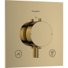 HANSGROHE Ecostat Comfort E termostat pod omietku pre 2 spotrebiče, leštený vzhľad zlata, 33711990