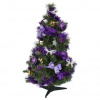 Viac farebný zdobený vianočný stromček s LED 60 cm
