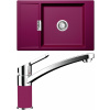 Set Schock S5-3 (dřez Mono D-100XS Berry + baterie SC-90 Berry)