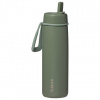 B.box Nerezová termofľaša so slamkou 690 ml Olive