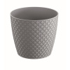 kvetináč 18,9cm ORIENT DOR190-405U sivý plastový PROSPERPLAST