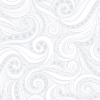 Benartex Free-Motion Fantasy 2-Silver / Kašmírové paisley bielo - strieborné