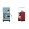 Profitec GO, blue + Eureka Mignon Specialita, CR ferrari red