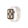 Apple Watch SE GPS + Cellular 44mm Starlight Aluminium Case with Starlight Sport Band - M/L (MXGU3QC/A)