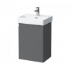 Laufen Pro S - Umývadlová skrinka s dvierkami, 42x32x58 cm, pánty vpravo, grafit mat H4833020964801