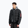 Pánska zateplená bunda Alpha Industries MA-1 Logo Puffer Bomber black