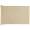 VidaXL Balkónový paraván z oxfordskej tkaniny 75x400 cm béžový