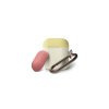 Elago Airpods Silicone Duo Hang Case - Nightglow Gold Pearl/ Yellow, Rose EAPDH-LUGDP-YEIRO