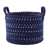 Kôš, košík - Opletený kôš 28x28x20cm Navy modrá (Lummarko Basket Braided 28x28x20cm Navy Blue!)