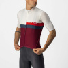 Pánsky dres Castelli Blocco 065 biela bordová tm.šedá