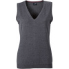 James & Nicholson | JN 656 Dámska sveterová vesta s výstrihom do V_02.0656 Farba: anthracite melange, Veľkosť: XXL