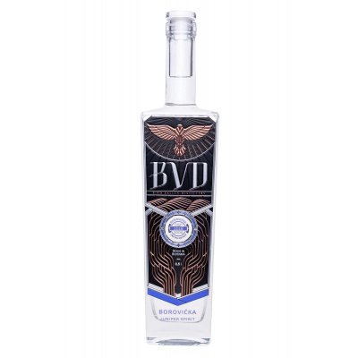 BVD Borovička, 40%, 0.5 L (čistá fľaša)