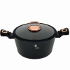 Berlingerhaus Kastrol s poklicí s mramorovým povrchem 24 cm Black Rose Collection BH-8165