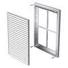 Vents Štvorcová plastová mriežka so sieťkou 221x299mm biela MV 160S