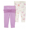 CARTERS CARTER'S Tepláky/legíny Purple Floral dievča 2ks 12m/ veľ. 80