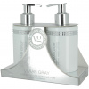 Vivian Gray White Crystal sada: tekuté mydlo, 250 ml + balzam na ruky, 250 ml