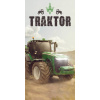 Jerry Fabrics Osuška Traktor green 70x140 cm 237860